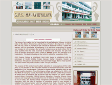 Tablet Screenshot of gpsmahavidyalaya.org
